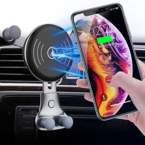 2020 Upgraded Wireless Car Charger, Fast Charging Car Cradles Mount, Air Vent Phone Holder, Compatible with iPhone 11/11 Pro/11 Pro Max/Xs MAX/XS/XR/X/8/8, Galaxy Note10/S10/S20 Series