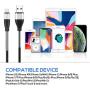 Lightning Cable 6ft iPhone Charger Cable Cord, CyvenSmart Extra Long 6 Foot 2 Pack Spring Protection Charging Cables with Metal Connector for iPhone 11/11Pro/11Max/X/XS/XR/XS Max/8/7/6/iPad Mini Air