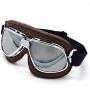 evomosa Motorcycle Goggles Vintage Pilot Style Cruiser Scooter Goggle Outdoor Sand Goggles Bike Racer Cruiser Touring Eyewear