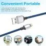 iPhone Charger, Moallia 2 Pack 6FT Extra Long Nylon Braided Fast Charging & Syncing Lightning Cable to USB - A Cable Compatible with Phone Xs/MAX/XR/X/8/8 Plus/7 Plus/6/6 Plus, iPad & More