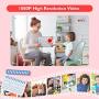 Kids Camera for Girls and Boys,Kids Digital Camera 2.0 Inches Screen 24MP 1080P Video Camcorder Mp3 Game Children Cartoon Selfie Cameras Toys for Gifts - 32GB Memory Card Included