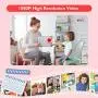 Kids Camera for Girls and Boys,Kids Digital Camera 2.0 Inches Screen 24MP 1080P Video Camcorder Mp3 Game Children Cartoon Selfie Cameras Toys for Gifts - 32GB Memory Card Included