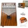 Moozica 17-Key EQ Kalimba, Electric Finger Thumb Piano Built-in Pickup With 6.35mm Audio Interface and Professional Kalimba Case (Koa-EQ)
