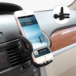 BE Universal Smartphones Car Air Vent Mount Holder Cradle Compatible with iPhone 7 7 Plus SE 6s 6 Plus 6 5s 5 4s 4 Samsung Galaxy S6 S5 S4 LG Nexus Sony Nokia and More (Black)