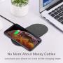 Dual Wireless Charger, COSOOS Qi Certified Fast Wireless Charging Pad Compatible for iPhone 11/11 Pro/11 Pro Max/Xs Max/XR/X/8, Galaxy S20/S10/Note 10, AirPods Pro/2, Glaxy Buds+(NO AC Adapter)