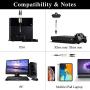 Ps4 PC Gaming RGB Headset with Microphone 2in1 Adapter Cosbary Compatible with Xbox One/Mac/Switches/Laptop Stereo Gaming LED Headphone 40mm Super Bass Driver Over Ear Noise Cancelling mic(Black)