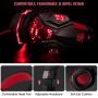 Gaming Headset with Mic and LED Light for Laptop Computer, Cellphone, PS4 and Son on, DLAND 3.5mm Wired Noise Isolation Gaming Headphones - Volume Control.(Black and Red)