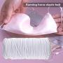 NIKB 1/8 inch Elastic for Sewing Masks 100-Yards White Elastic Cord for Masks Elastic Bands for Sewing Flat Elastic Rope for Crafting/Heavy Stretch Knit Elastic Spool