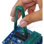 PHONSUN PLCC IC Chip Extractor Motherboard Circuit Board Component Puller and U Shape IC Chip Extractor Puller ROM Extraction Tool Kit Portable Cellphone Stand USA
