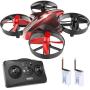 SANROCK GD65A Drone for Kids and Beginners, RC Mini Drone Quadcopter with Extra Battery, RTF 4 Channel 2.4G 6-Gyro Remote Control Aircraft with One Key Return, Great Gift for Boys and Girls(Red)