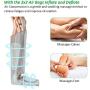 Leg Compression Massager Foot and Calf Massager Machine with Optional Heat 3 Modes 4 Intensities Handheld Controller for Feet, Legs, Calves Muscle Relaxation - Home and Office Use