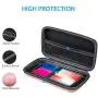 GLCON Cell Phone Carrying Case,Portable Hard EVA Case Protection for External Battery,GPS,Hard Drive,USB/Charging Cable,Mesh Inner Pocket,Zipper Enclosure and Durable Exterior,Travel Pouch Bag,Pink GLCON Cell Phone Carrying Case,Portable Hard EVA Case Protection for External Battery,GPS,Hard Drive,USB/Charging Cable,Mesh Inner Pocket,Zipper Enclosure and Durable Exterior,Travel Pouch Bag,Pink