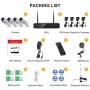 [2020 Dual WiFi 8-CAM 1080p] xmartO 8-Camera WiFi Security Camera System Wireless with 4X 1080P WiFi IP Cameras for Home and Business Surveillance (Dual WiFi Routers in NVR,100ft IR, No HDD, WRS2084)