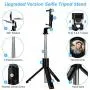 Selfie Stick Tripod, KKTICK Cellphone Selfie Sticks Stand Extendable with Bluetooth Remote, Compatible with iPhone 11 Pro MAX Xs XR X 8 Plus 7 6S Galaxy S10 S9 S8 Note 8 iOS Android Smartphone