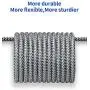 USB-C Cable 3A Fast Charging, JSAUX 3-Pack (10ft+6.6ft+3.3ft)USB A to Type C Charger Charge Nylon Braided Cord Compatible with Samsung Galaxy S10 S10E S9 S8 Plus Note 10 9 8,Moto Z,LG G8, USB C(Grey)