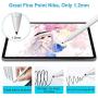 Stylus Pen with Palm Rejection, FOJOJO Active Stylus Compatible with (2018-2020) Apple iPad Pro 11 & 12.9 inch/iPad 7th Gen/iPad 6th Gen/iPad Mini 5th Gen/iPad Air 3rd Gen (White)