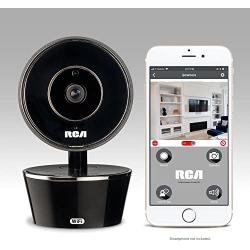 RCA WiFi Video Camera Home Security System with Motion Detection, 2 Way Talk and Night Vision. Works w/iPhone, Samsung, LG, Google or Any Smartphone or Wireless Device