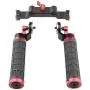 CAMVATE 15mm Rod & Soft Rubber Grip Shoulder Mount Rig with Rosette Standard Accessory for DSLR(Red,M6 Thread,31.8 mm) CAMVATE 15mm Rod & Soft Rubber Grip Shoulder Mount Rig with Rosette Standard Accessory for DSLR(Red,M6 Thread,31.8 mm)