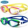 Swim Goggles, 2 Pack Anti-Fog Leak Proof Kids Swimming Goggles for Kid Toddler Swim Goggles, 2 Pack Anti-Fog Leak Proof Kids Swimming Goggles for Kid Toddler