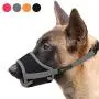Heele Dog Muzzle Nylon Soft Muzzle Anti-Biting Barking Secure,Mesh Breathable Pets Mouth Cover for Small Medium Large Dogs 4 Colors 4 Sizes Heele Dog Muzzle Nylon Soft Muzzle Anti-Biting Barking Secure,Mesh Breathable Pets Mouth Cover for Small Medium Large Dogs 4 Colors 4 Sizes