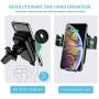 Wireless Car Charger, CTYBB Qi Auto-Clamping Air Vent Dashboard Car Phone Holder & QC3.0 Car Charger, 10W Compatible for Galaxy S10/S10+/S9,Charging for iPhone 11/11 Pro/11 Pro Max/XSMax/XS/XR/X/8P/8