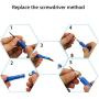 TurtleScreen Cell Phone Repair Tool Kit for iPhone 11 Pro XR X XS Max 6 6s 7 8 Plus 5 5c 5s 4 4s, Samsung Galaxy, LG, Philips Pentalobe and Y 0.6mm Tri-Point Triwing Screwdrivers