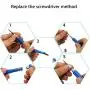 TurtleScreen Cell Phone Repair Tool Kit for iPhone 11 Pro XR X XS Max 6 6s 7 8 Plus 5 5c 5s 4 4s, Samsung Galaxy, LG, Philips Pentalobe and Y 0.6mm Tri-Point Triwing Screwdrivers