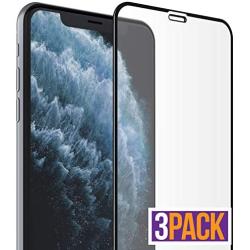 FlexGear Screen Protector for iPhone 11 Pro Max/iPhone Xs MAX [Full Coverage] Tempered Glass, Clear (3-Pack)