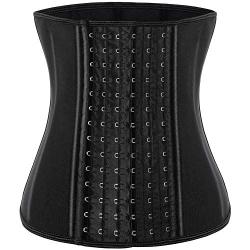 ECOWALSON Waist Trainer for Women Corset Cinher Body Shaper with Steel Bones and Extender