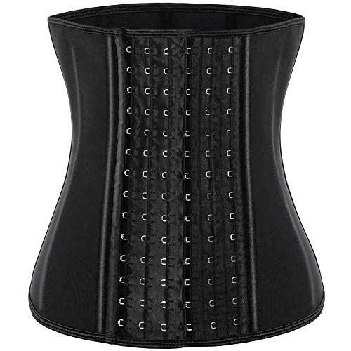 ECOWALSON Waist Trainer for Women Corset Cinher Body Shaper with Steel Bones and Extender