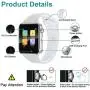 Smart Watch for Android Phones iPhone Compatible for Men Women - Aeifond Bluetooth Touch Screen Smartwatch Fitness Tracker with Camera Step Calorie Counter Sleep Monitor SIM SD Card Slot (White) Smart Watch for Android Phones iPhone Compatible for Men Women - Aeifond Bluetooth Touch Screen Smartwatch Fitness Tracker with Camera Step Calorie Counter Sleep Monitor SIM SD Card Slot (White)