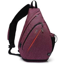 Tudequ Dry Wet Separation Sling Crossbody Chest Bag Backpack Casual Daypack for Men Women Teens