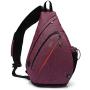 Tudequ Dry Wet Separation Sling Crossbody Chest Bag Backpack Casual Daypack for Men Women Teens