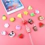 TUPARKA 18 Pcs Cable Protector for iPhone Charging Cable, Plastic Cute Fruit Drink Bottle Animal Unicorn Charging Cable Saver, USB Cable Saver Phone Accessory Protect Charger Cable