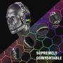 Gaming Headset for PS4, Xbox One Headphones with Noise Cancelling Mic with Mute & Volume Control, Lightweight Ergonomic Cool RGB Headphones