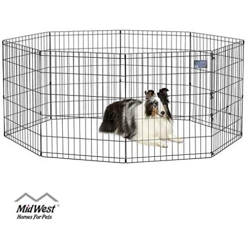 MidWest Homes for Pets Folding Metal Exercise Pen/Pet Playpen