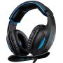 SADES Gaming Headset for PS4 Controller,Xbox One,PC,Laptop,Mac,Tablet,Smartphone,Over Ear Noise-canceling Gaming Headphones with Mic for Nintendo Switch Games(Black&Blue)