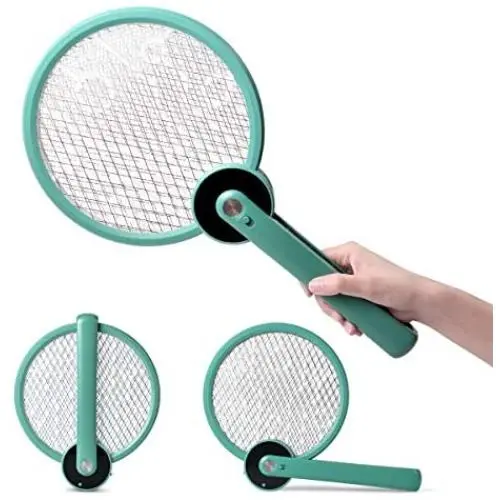 Electric Bug Zapper Fly Swatter Mosquito Killer, 2 in 1 Foldable USB Rechargeable Insect Killer with LED Lighting 3 Layers Safety Mesh for Indoor, Travel, Camping Electric Bug Zapper Fly Swatter Mosquito Killer, 2 in 1 Foldable USB Rechargeable Insect Killer with LED Lighting 3 Layers Safety Mesh for Indoor, Travel, Camping