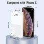 External Portable Battery Charger for Cell Phone, 10000mAh Power Bank (5V 2.1A) Battery for Heated Vest, Cell Phone Battery Pack Compatible with iPhone 6/6s/7/8/X/XS/XR iPad and Other Smart Devices