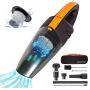 Baseland Cordless Handheld Vacuum, Portable Car Vacuum Cleaner, Upgraded Rechargeable Vacuum for Household and Car Cleaning，with 2 Kinds of USB and Socket Charging Line.