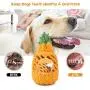 WENXUAN Pineapple Dog Chew Toys for Aggressive Chewer- Lifetime Replacement Guarantee, Indestructible Interactive Treat Toys for Large Medium Small Dogs - Fun to Chew, Chase and Fetch