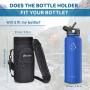 BUZIO Water Bottle Holder Carrying Pouch for 40oz 64 oz Bottles - Carry, Protect and Insulate Your Flask with This Military Grade Carrier an Adjustable Padded Shoulder Strap