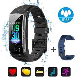 BTMAGIC Fitness Tracker with Blood Pressure Heart Rate Sleep Monitor, IP68 Waterproof Activity Tracker, Calorie Step Counter for Women Men Kids