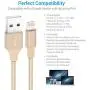 Lightning Cable Apple Certified - Quntis iPhone Charger 3Pack 3ft 6ft 10ft Nylon Braided USB Fast Charging Cord Compatible with iPhone 11 Pro X Xs Max XR 8 7 6 Plus iPad Pro Airpods and More, Gold Lightning Cable Apple Certified - Quntis iPhone Charger 3Pack 3ft 6ft 10ft Nylon Braided USB Fast Charging Cord Compatible with iPhone 11 Pro X Xs Max XR 8 7 6 Plus iPad Pro Airpods and More, Gold