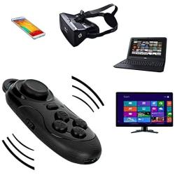 MorjavaPR-001 Mini Portable Wireless Bluetooth Controller Joystick Remote Gamepad Music Player Camera Shutter for Ebook iPod Ipad Pc iPhone Samsung (Black)