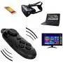 MorjavaPR-001 Mini Portable Wireless Bluetooth Controller Joystick Remote Gamepad Music Player Camera Shutter for Ebook iPod Ipad Pc iPhone Samsung (Black)