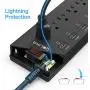 Power Strip,QOLIXM Surge Protector with 6 AC Outlets & 6 USB Charging Ports,1625W/13A,6 Feet Long Extension Cord for Multiple Devices Smartphone Tablet Laptop Computer Power Strip,QOLIXM Surge Protector with 6 AC Outlets & 6 USB Charging Ports,1625W/13A,6 Feet Long Extension Cord for Multiple Devices Smartphone Tablet Laptop Computer