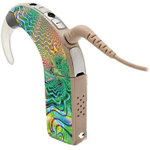 MightySkins Skin Compatible with Cochlear Nucleus 6 - Psychedelic | Protective, Durable, and Unique Vinyl Decal wrap Cover | Easy to Apply, Remove, and Change Styles | Made in The USA