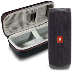 JBL Flip 5 Waterproof Portable Wireless Bluetooth Speaker Bundle with Hardshell Protective Case - Black