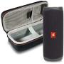 JBL Flip 5 Waterproof Portable Wireless Bluetooth Speaker Bundle with Hardshell Protective Case - Black